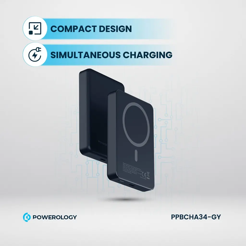 Powerology 10000 mAh 20W PD & 15W Magsafe Powerbank (2).webp