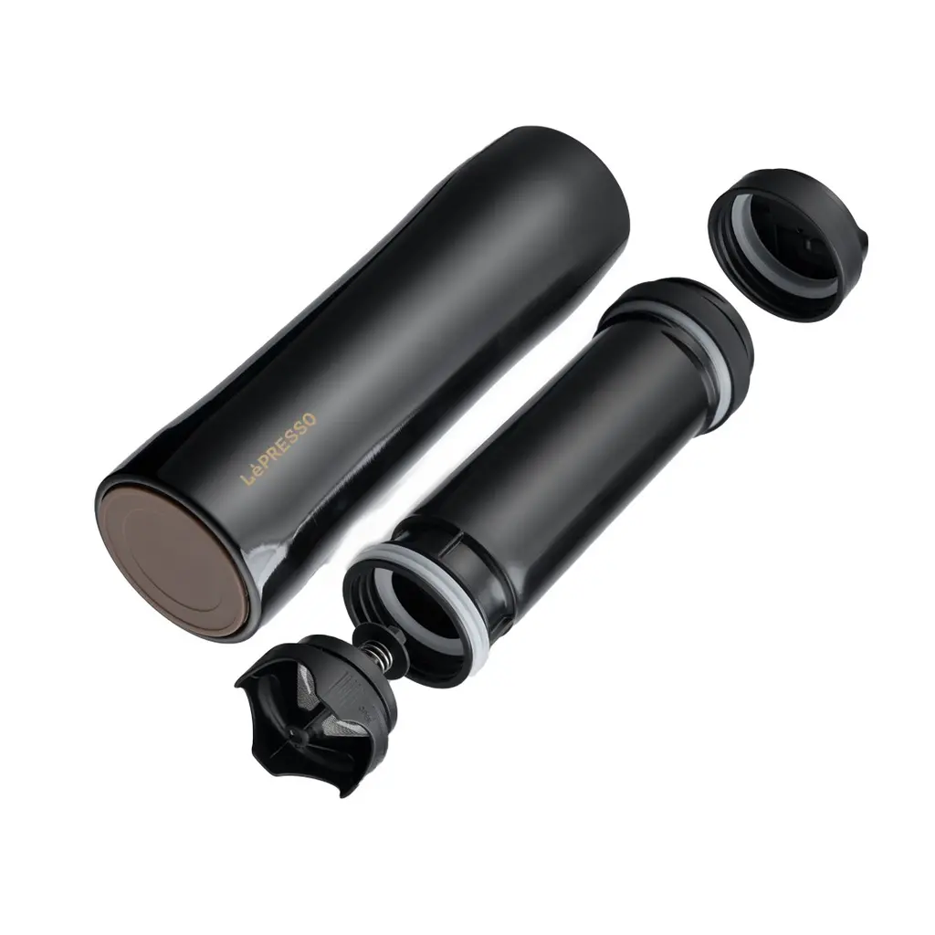 LePresso Stainless Steel Portable French Press - Black (1).webp