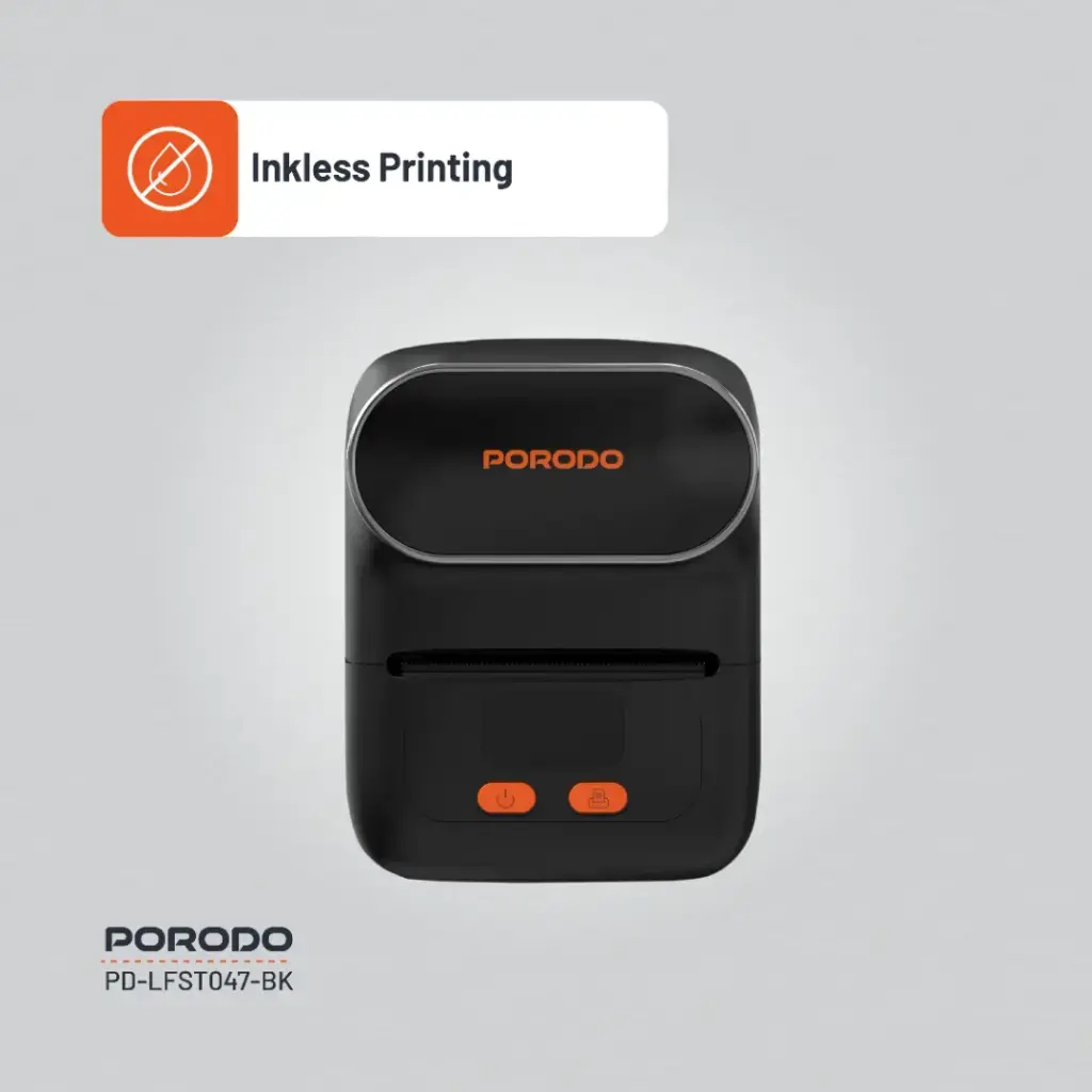Porodo Lifestyle Super HD Thermal Printer - Black (2).webp