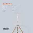 Porodo TV Stand Wooden Tripod (1).webp