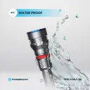 Powerology 4000mAh Waterproof LED Flashlight - Black (1).webp