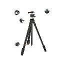 Porodo Ultra-Light Aluminum Tripod - Black (1).webp