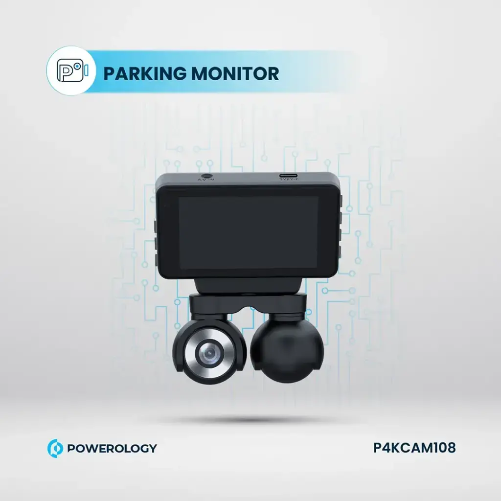 Powerology Dual Lens Dash Camera - Black (1).webp