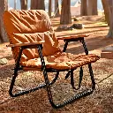 Porodo Lifestyle Camping Foldable Chair - Brown (4).webp