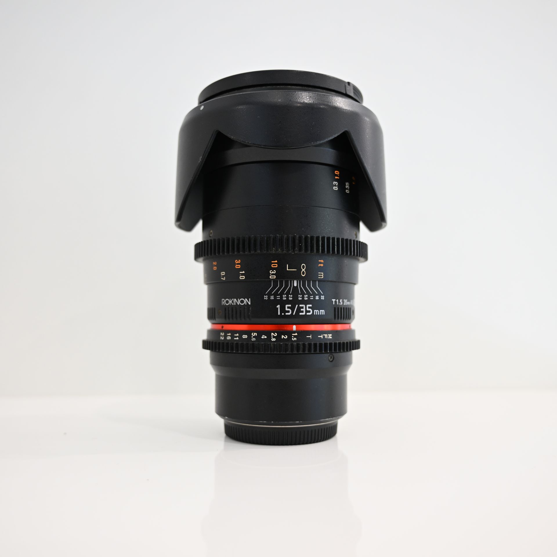 USED Blackmagic Pocket Cinema Camera 4K (BUNDLE) with Panasonic Lumix G Vario 14-140mm f/3.5-5.6 + Rokinon 35mm T1.5 Cine DS Lens + Sigma 16mm F1.4 DC DN for MFT + Sigma 56mm F1.4 DC DN for MFT + Ninja Shinobi Monitor + V Mount Battery and cage