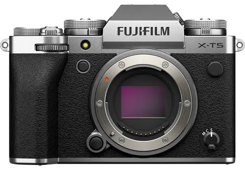 Fujifilm X-T5 APS-C mirrorless camera body — official product photo