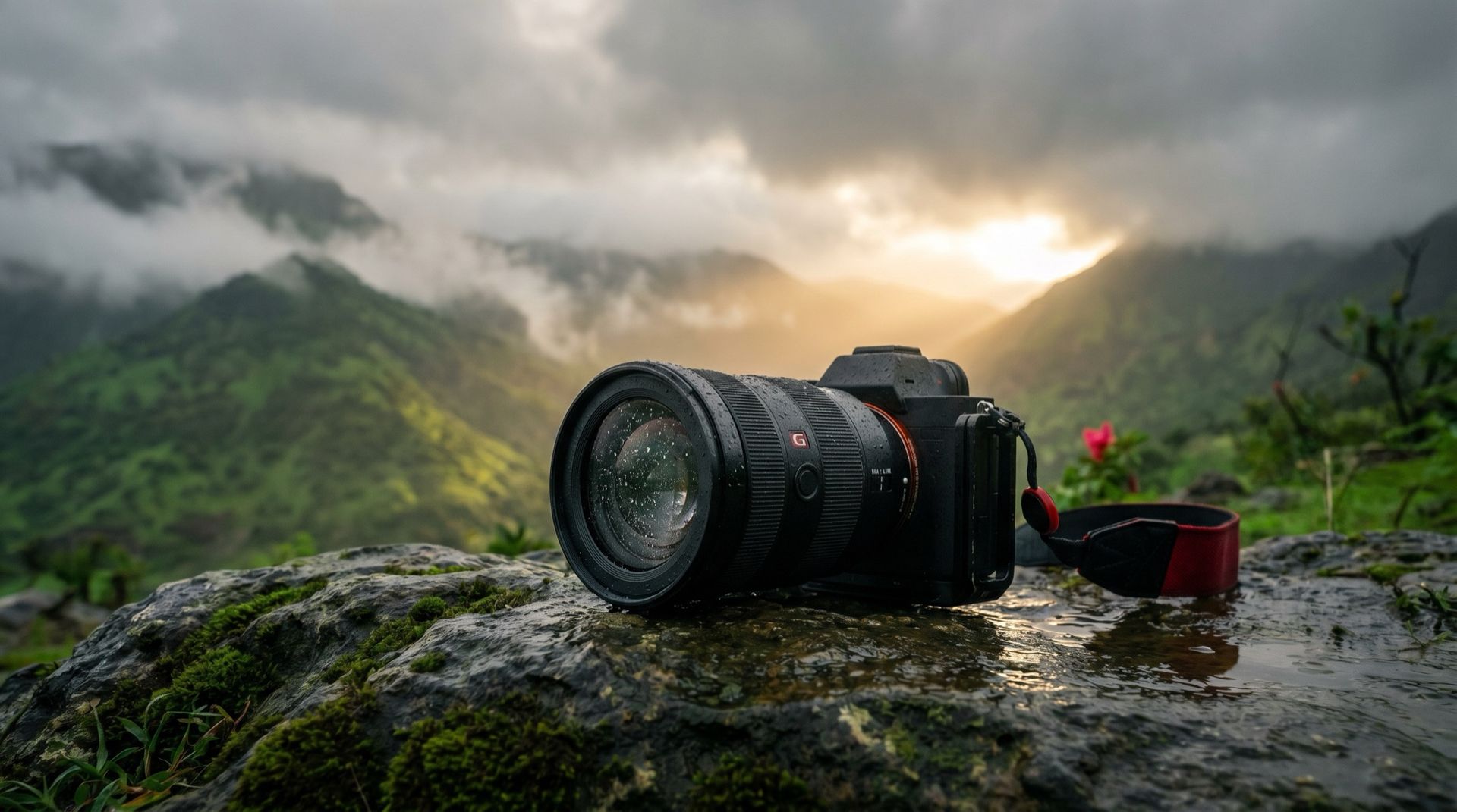 Khareef in Salalah — misty green monsoon mountains and a weather-sealed camera in humid light (Skyorbits Oman gear-care guide)