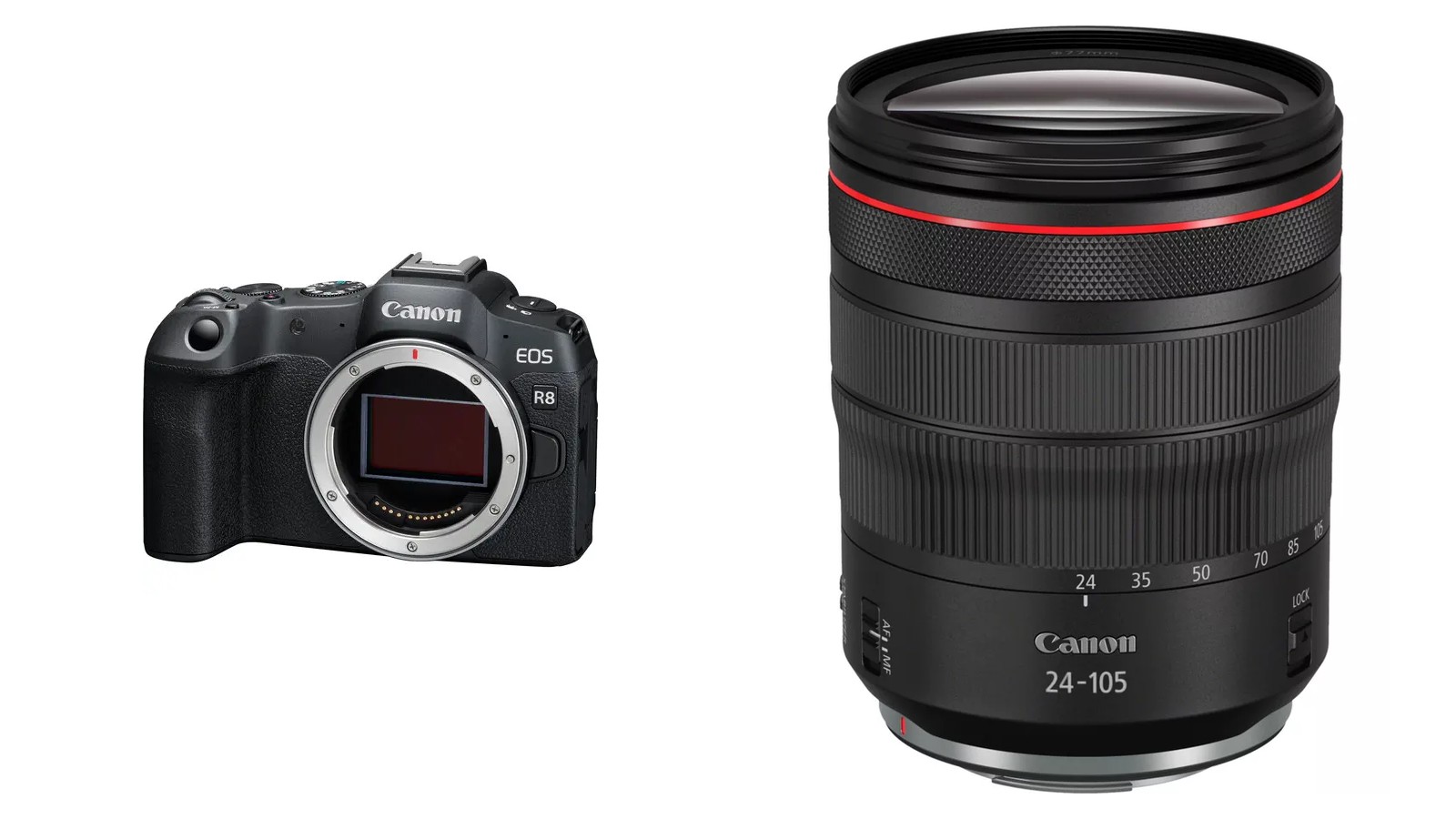 Canon EOS R8 full-frame kit with the RF 24-105mm F4L IS USM lens