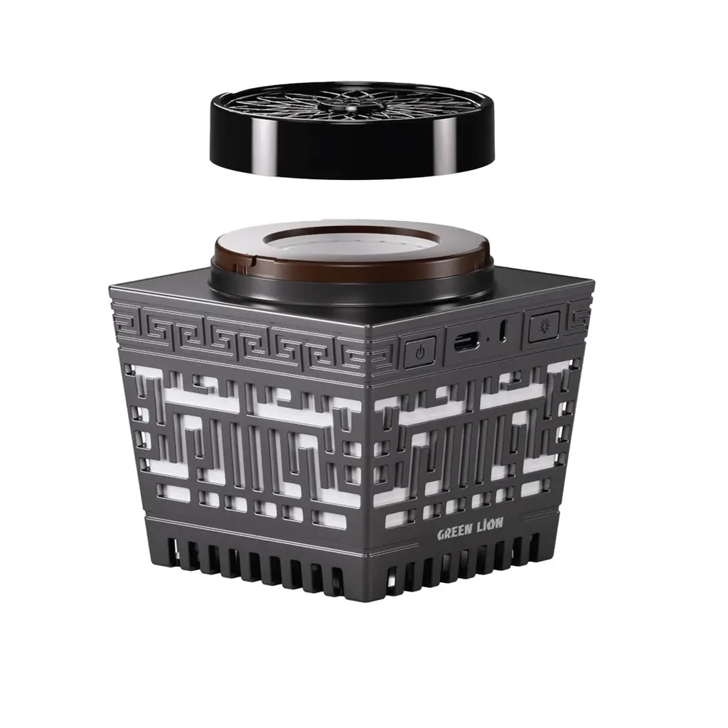 [GNMOONBHRBK] Green Lion Moon Bakhour Quran Speaker - Black.webp