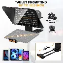 Lensgo TC12 12.9-Inch Teleprompter with Remote Control APP Compatible — photo 3