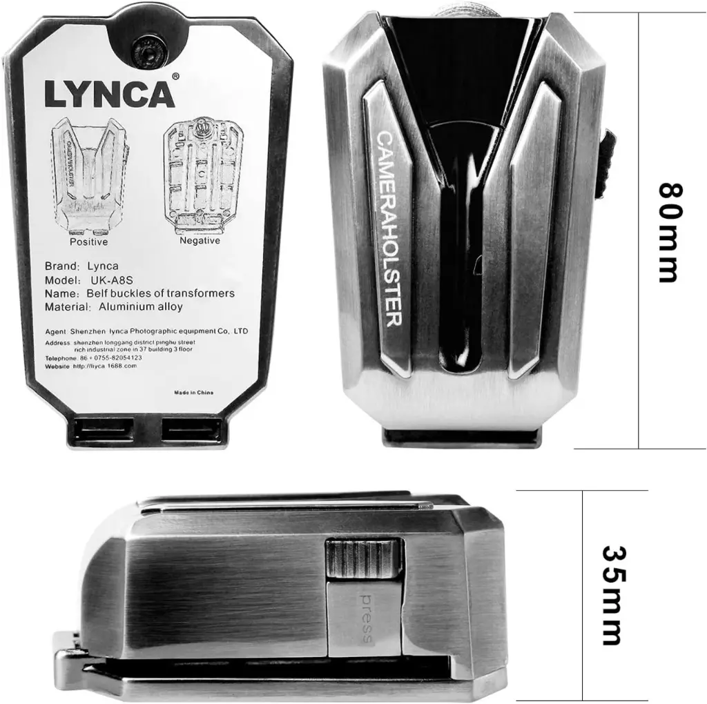 LYNCA UK-A8S Transformers Metal Waist Buckle with 1/4" Quick Release Plate — photo 2