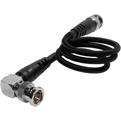 Kondor Blue 20" 12G SDI Cable with Straight to Right-Angle Connectors for 4K 60p Camera — photo 1