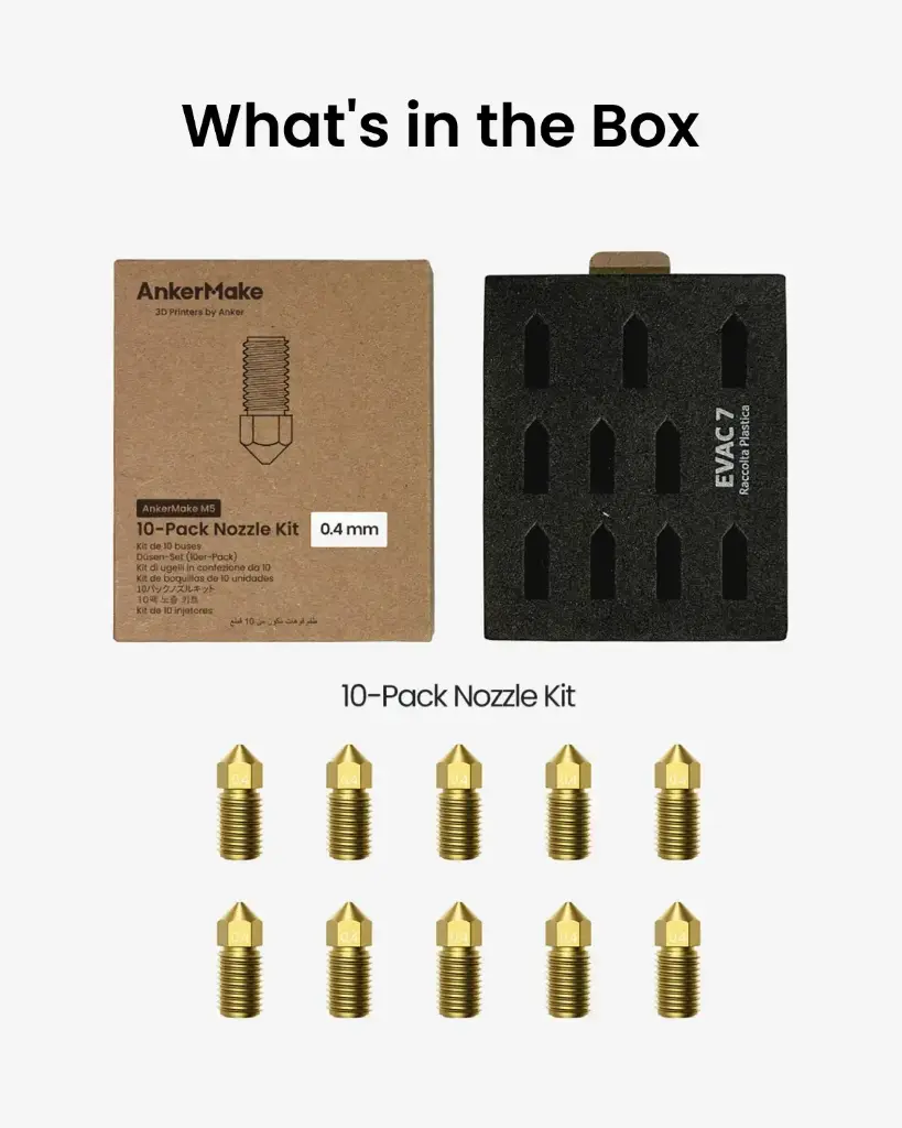 Anker AnkerMake M5 10-Pack 0.4mm Nozzle Kit V71200B1 — photo 2