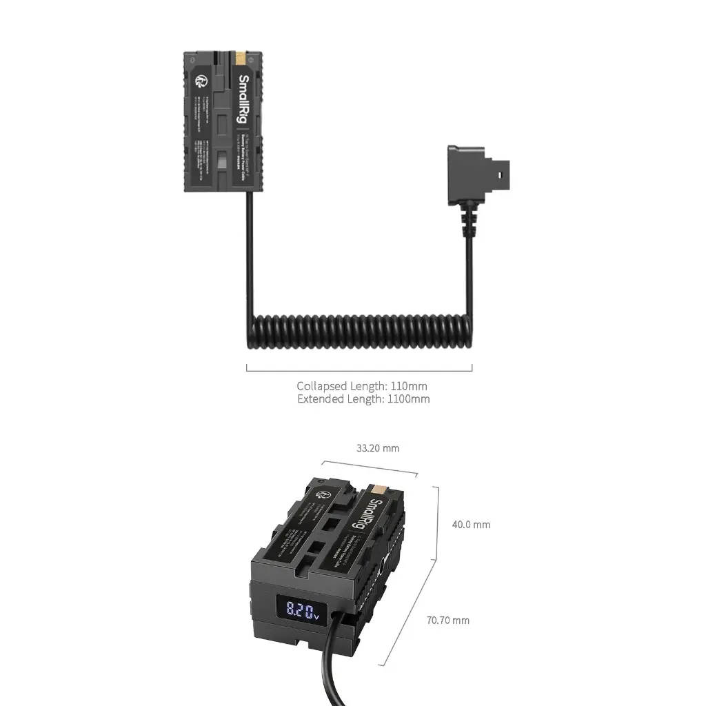 SmallRig D-Tap to Dual-Sided NP-F Dummy Battery Power Cable 4884 — photo 4