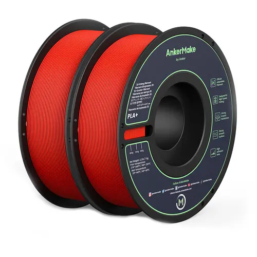 Anker AnkerMake PLA+ 3D Printing Filament 2-Pack 2Kg V6110191 (Red) — photo 1