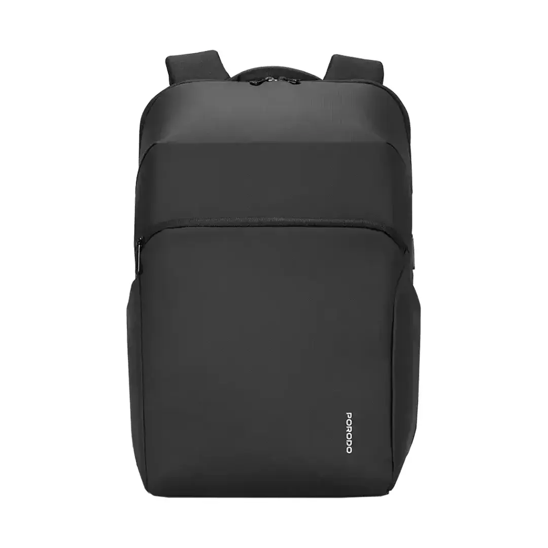 Porodo Lifestyle Water Resistant PU BackPack Black PD-LFST122 — photo 1