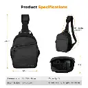 K&F Concept 5L Camera Sling Bag Urban Wander 08 Black KF13.171 — photo 4