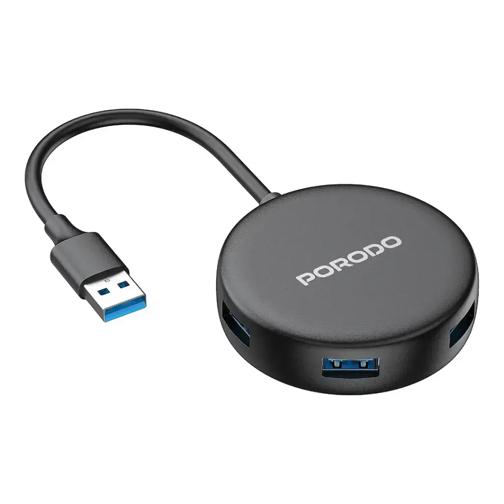 Porodo USB 3.0 Multi-Port Hub Black PD51CHBBK — photo 2