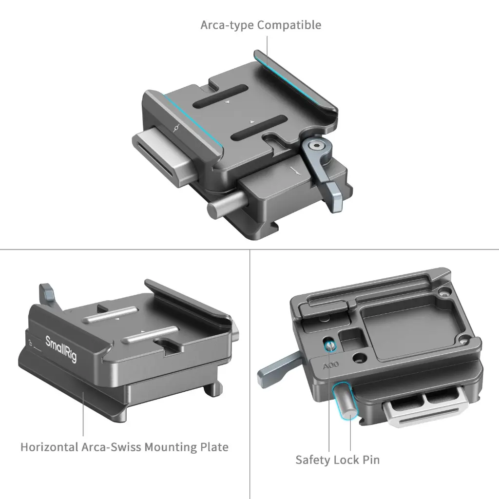 SmallRig HawkLock H38 Arca-Swiss Quick Release Plate Set for DJI Stabilizers 4639 — photo 1