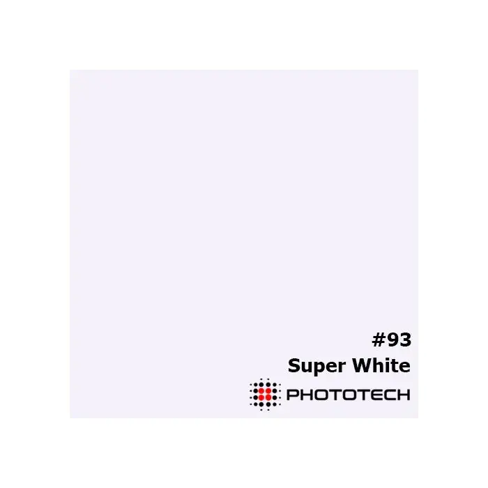 Phototech PTP-93 2.7x10m 180gsm Seamless Background Paper - Super White — photo 1
