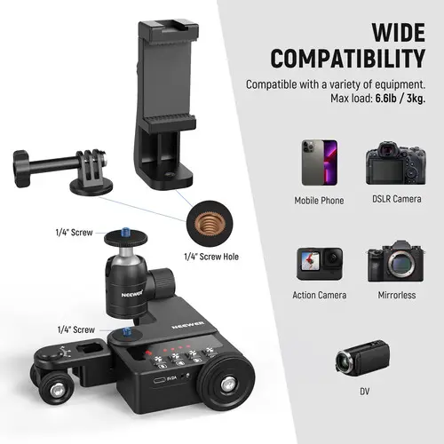 Neewer DL200 Motorized Camera Dolly with App Control 66602750 — photo 5