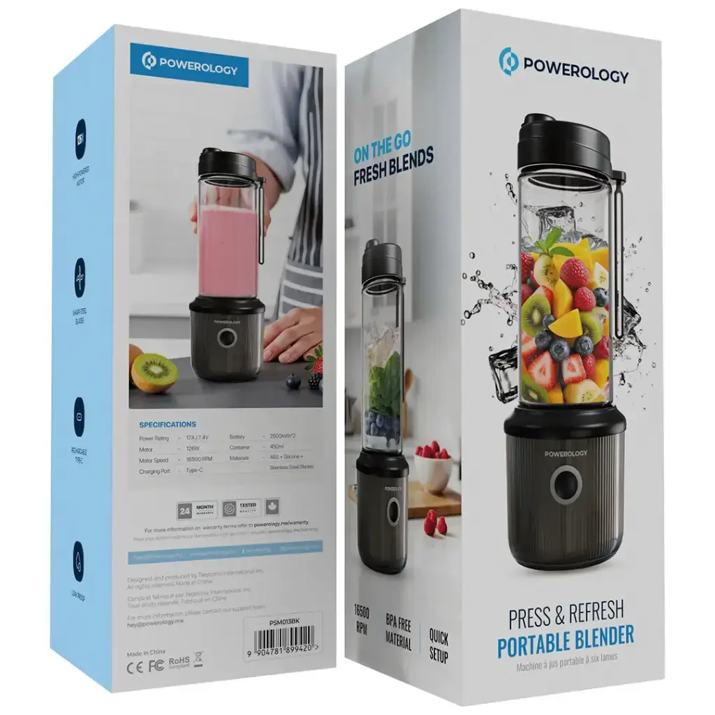 Powerology Press & Refresh Portable Blender PSM013BK — photo 1