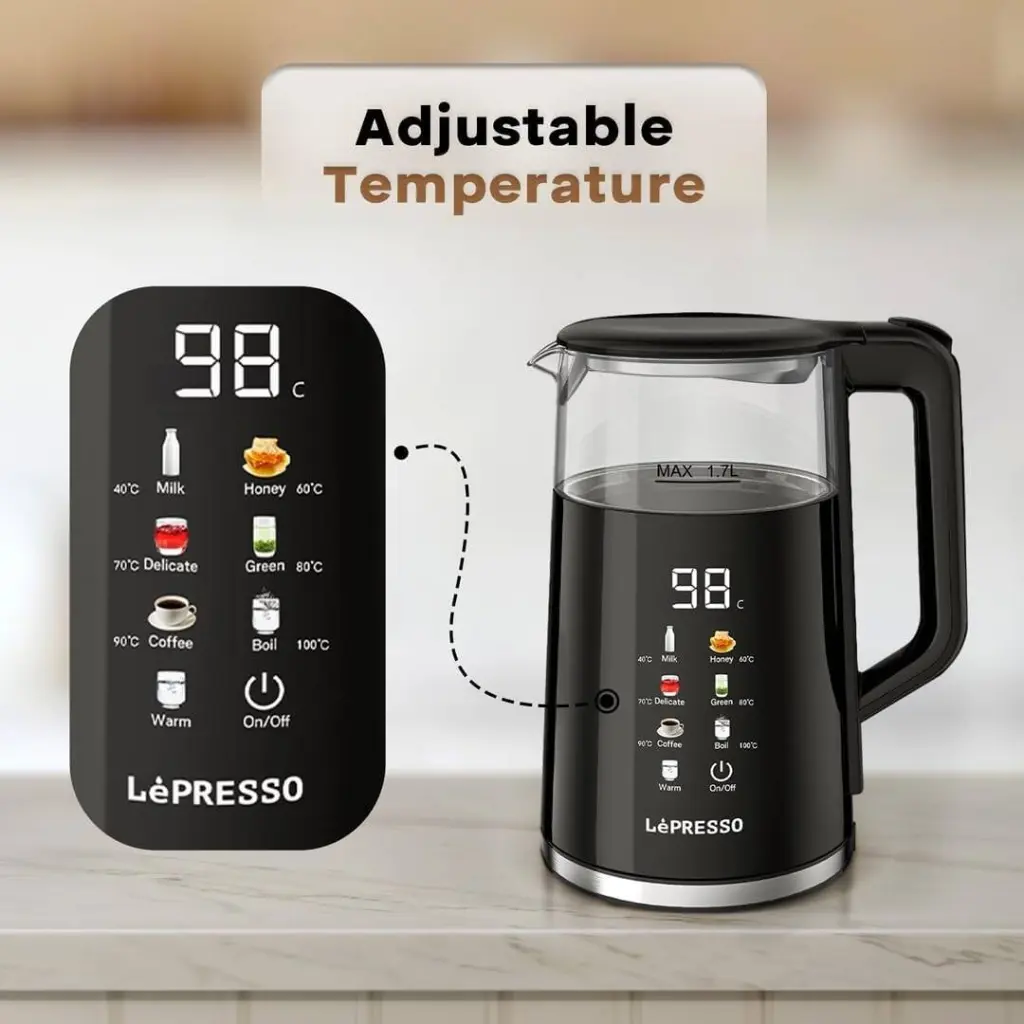 LePresso Electric Window Kettle Multi-Temprature Display LPCFFM0037 — photo 1