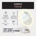 Porodo Lifestyle Vanity Makeup Led Illuminated Mirror White/Rose Gold PD-LFST160-WHRG — photo 3