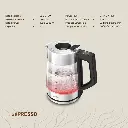 LePresso Multi Temperature Illuminated Glass Kettle Black LPCFFM0008-BK — photo 3