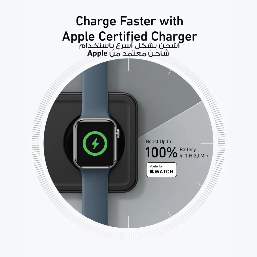 Anker MagGo 15w Wireless Charging Station 3in1 Pad with Charger & USB-C Cable B25M1211 — photo 5