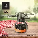 Porodo Lifestyle Suncharge Outdoor Solar Fan Black & Orange PDLFSTFNBKOG — photo 4