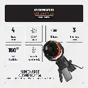 Porodo Lifestyle Suncharge Outdoor Solar Fan - Black & Orange 123.webp