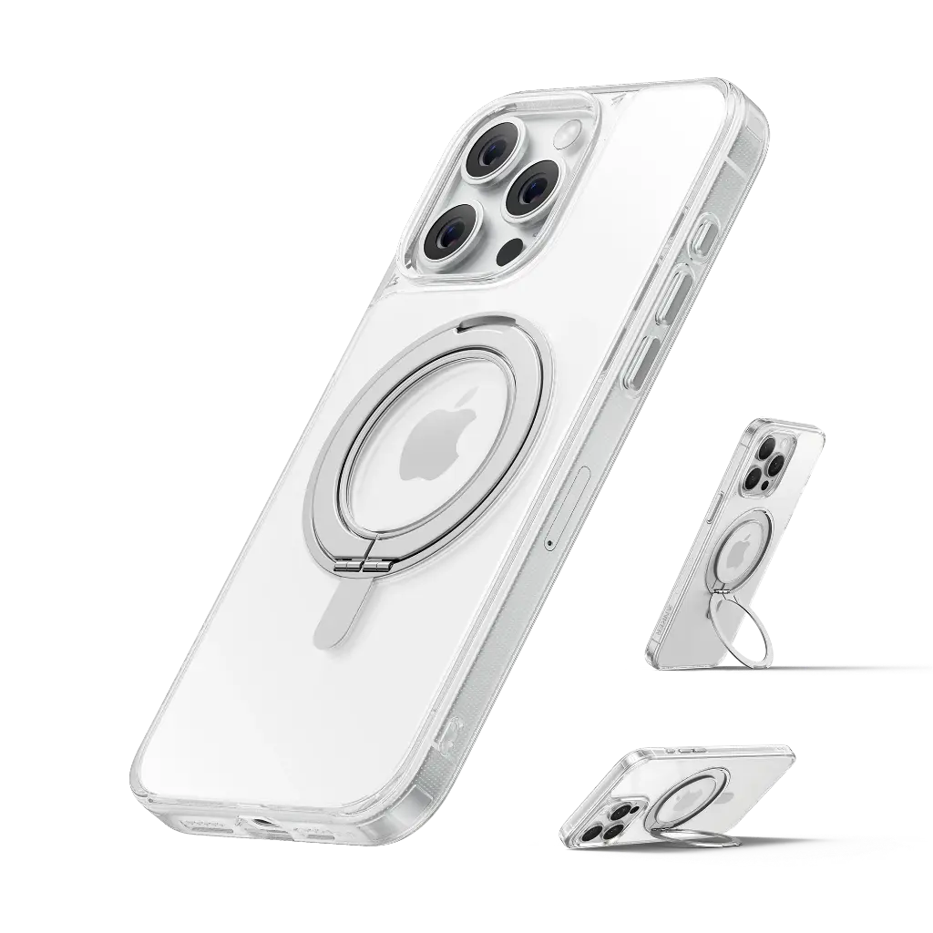 Anker MagGo iPhone 16 Pro Magnetic Case Clear with 360° Ring Stand A90H1H0A — photo 1