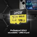 Lexar Gold 128GB MicroSDXC™ UHS-II Memory Card up to 280MB/s Read 100MB/s Write C10 A1 — photo 5