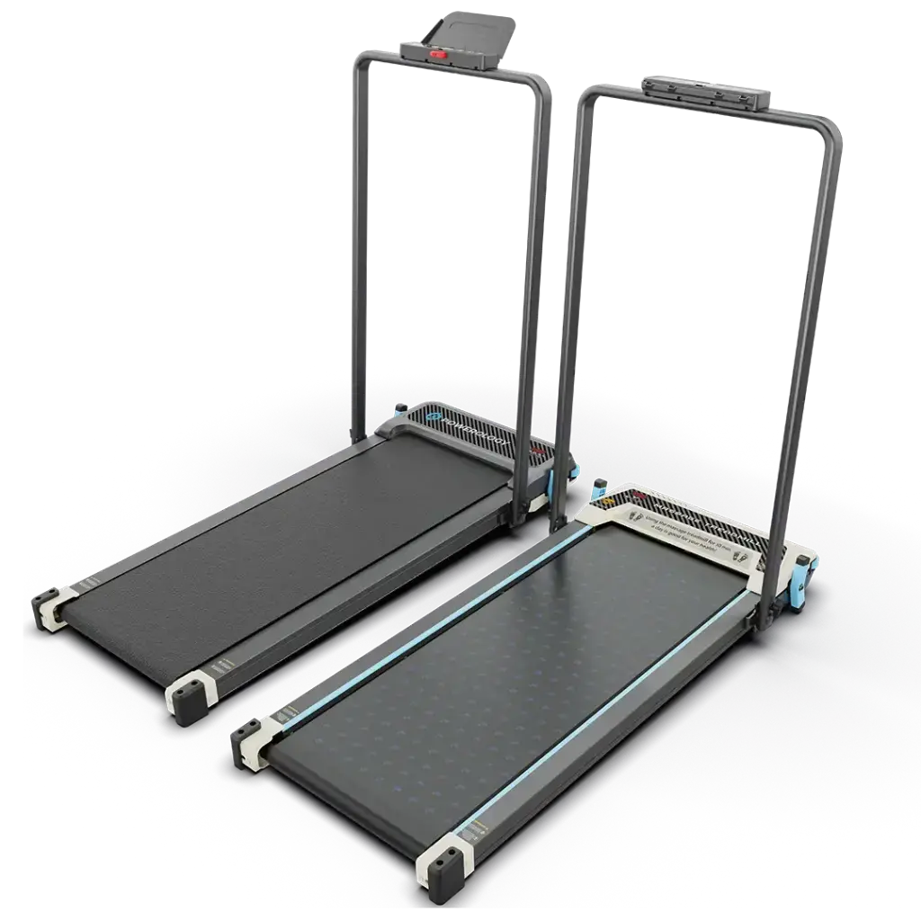 [PWT520ABBK] Powerology 2-In-1 Foldable Treadmill With Massage Pad - Black.webp