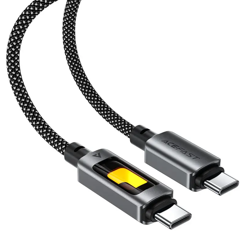 ACEFAST C21-03 AceWire Pro 1.2M USB-C To USB-C 60w Fantasy Color Series Braided Charging — photo 3