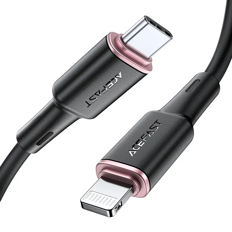 ACEFAST C2-01 1.2M Mellow USB-C to Lightning Zinc Alloy Silicon Charging Data Cable 30w — photo 1