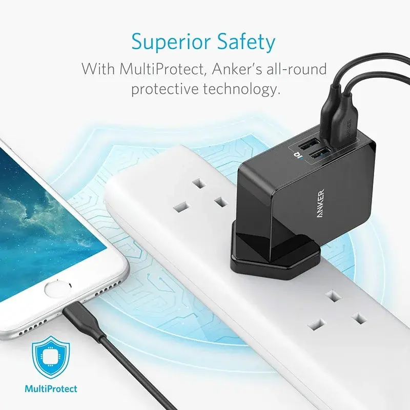 Anker PowerPort 4 Lite 27w Charger with 4 USB-A PowerIQ Ports A2042L11 — photo 2