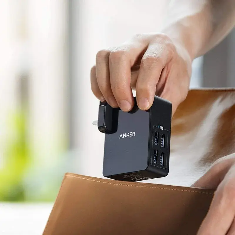 Anker PowerPort 4 Lite 27w Charger with 4 USB-A PowerIQ Ports A2042L11 — photo 3