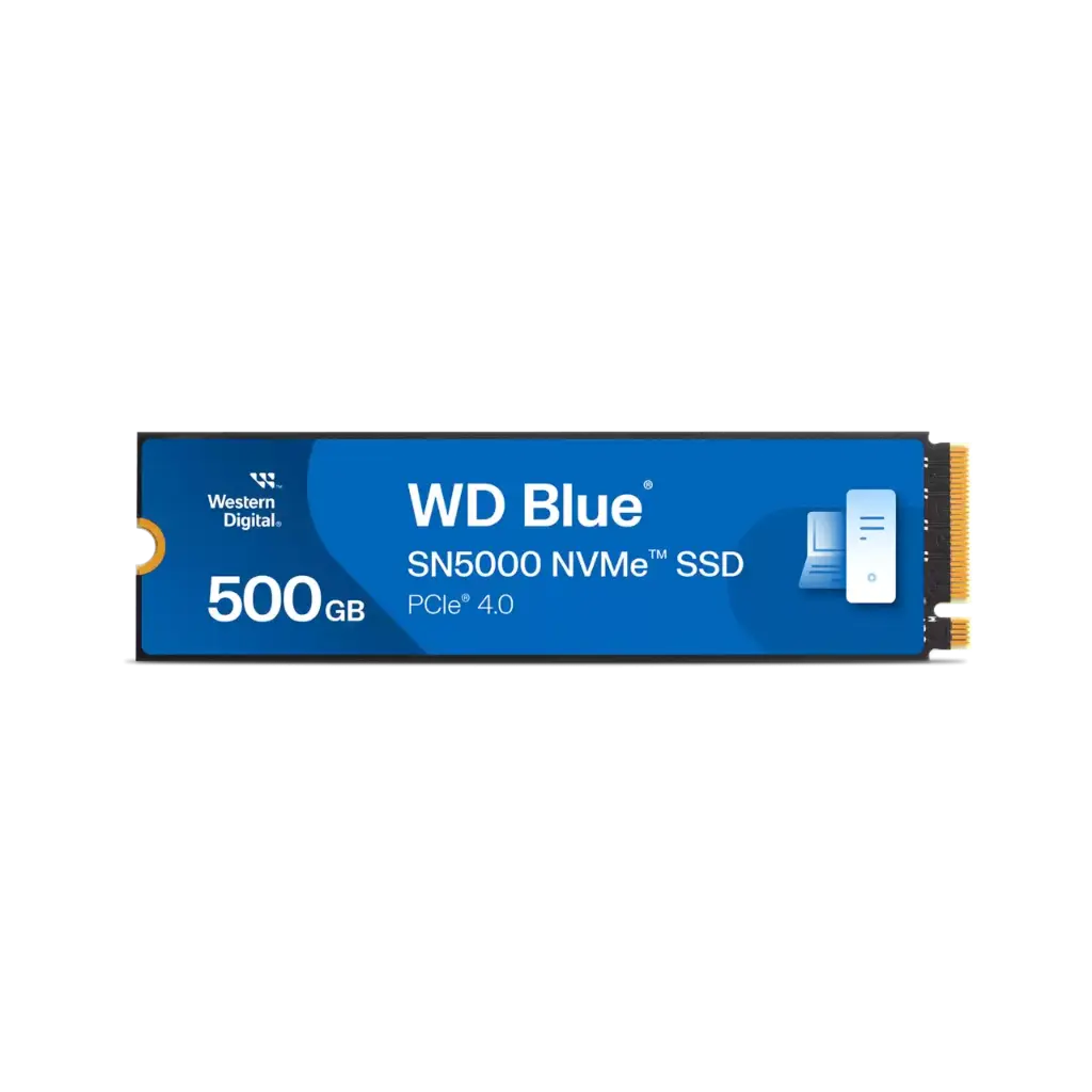 WD Blue SN5000 500GB 5000MB/s PCIe 4.0 M.2 2280 NVMe SSD Storage WDS500G4B0E — photo 1