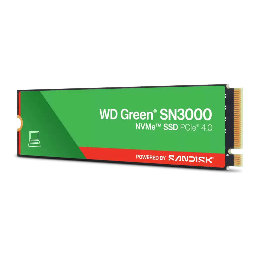 WD Green SN3000 500GB 5000MB/s PCIe 4.0 M.2 2280 NVMe SSD Storage WDS500G4G0E-00CPS0 — photo 1