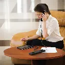 Porodo Classic Retro Phone Handset With Type-C Connector - Black3.webp