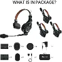 Hollyland Solidcom C1 Pro-4S Full-Duplex ENC Wireless Intercom System with 4 Headsets — photo 1