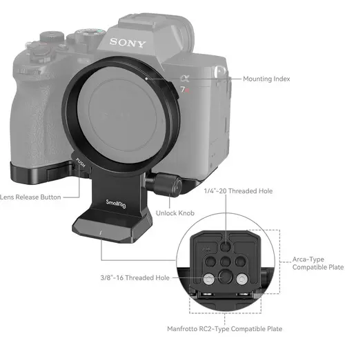 SmallRig Rotatable Horizontal to Vertical Mount Plate Kit for Sony 4148 — photo 2
