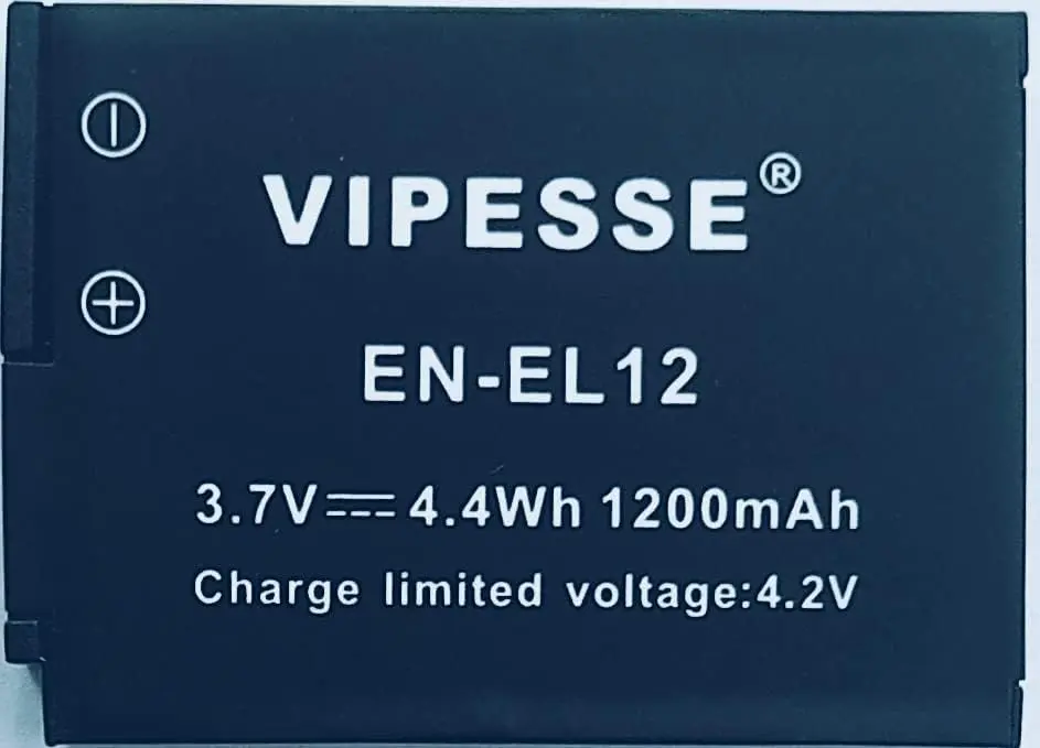 Vipesse EN-EL12 3.7V 4.4Wh 1200mAh Rechargeable Battery for Nikon — photo 1