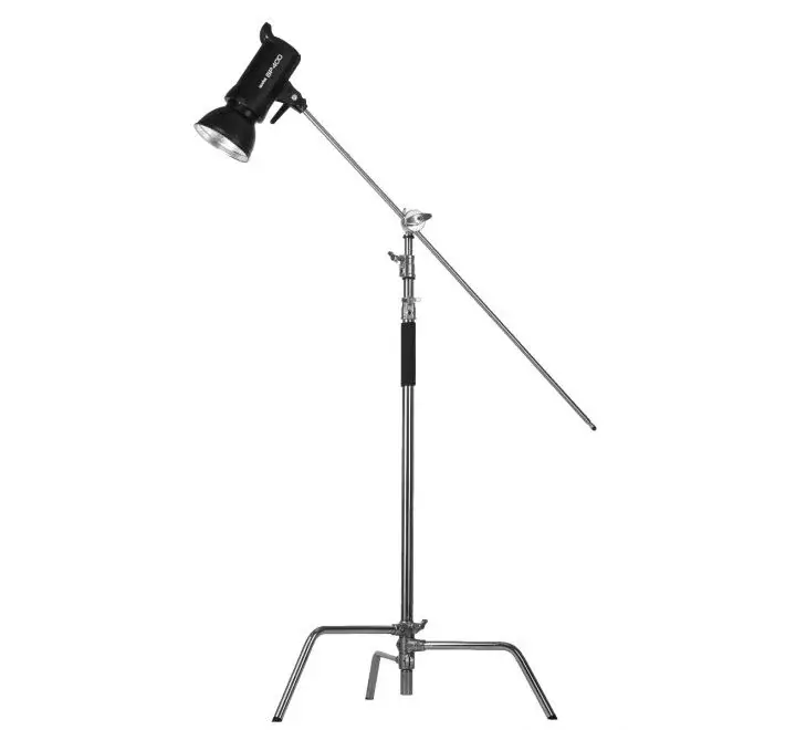 PhotoTech PTC-40KIT 40" C-Stand Silver Stanless Steel With Boom Arm — photo 2