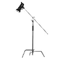 PhotoTech PTC-40KIT 40" C-Stand Silver Stanless Steel With Boom Arm — photo 2