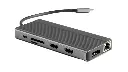 Powerology 13-in-1 Dual HDMI & DisplayPort USB-C HUB Ethernet Gray P131HBCGY — photo 1