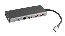 Powerology 13-in-1 Dual HDMI & DisplayPort USB-C HUB Ethernet Gray P131HBCGY — photo 2