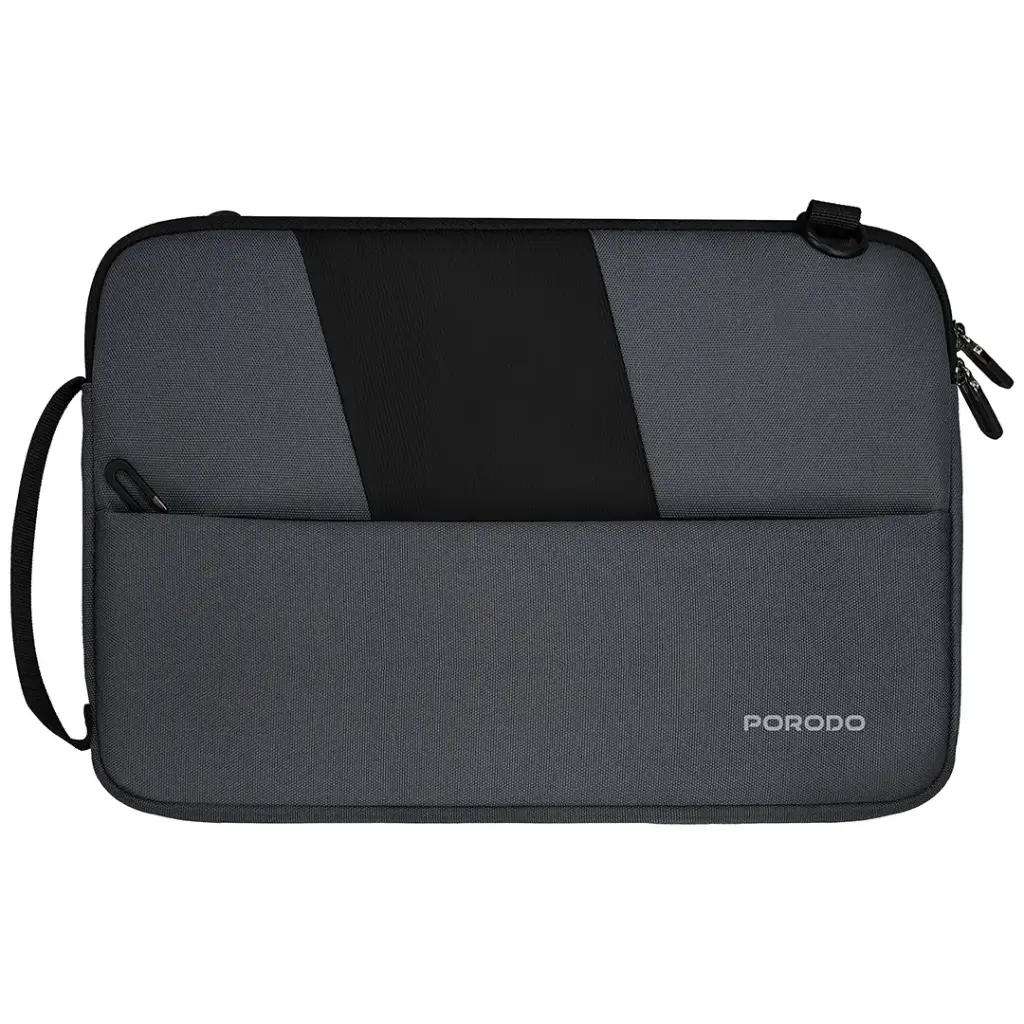 [PDLFSTDL14GY] Porodo Lifestyle Ruvell 14_ & 16_ Laptop Sleeve - Grey (Ruvell 14_ Laptop Sleeve).webp